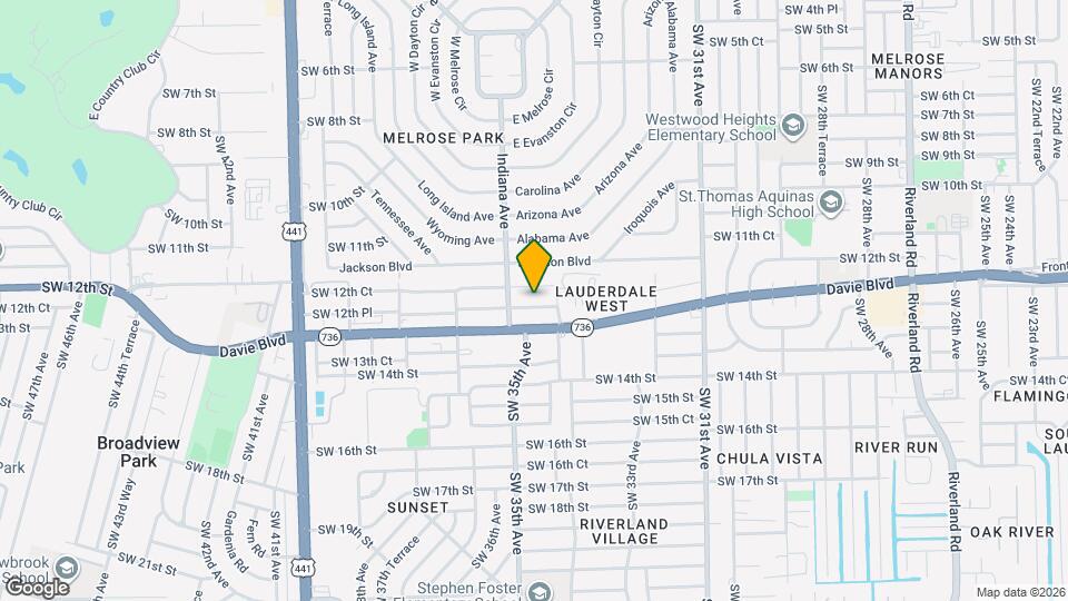 3421 SW 12th Pl Map and Location Details