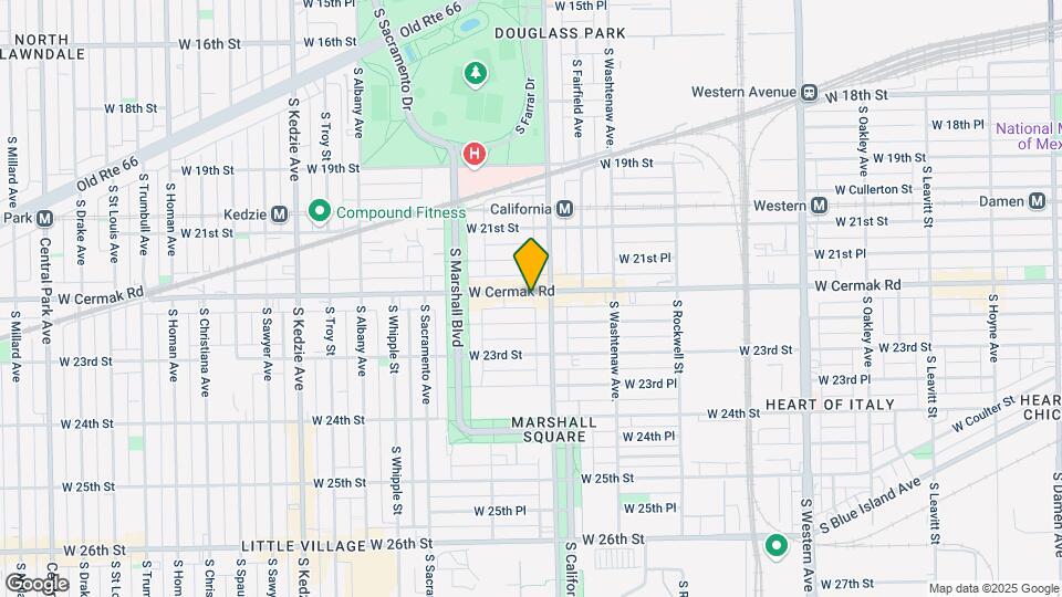 2815 W Cermak Rd Map and Location Details