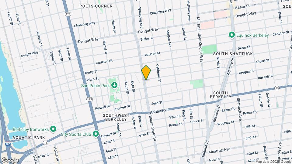 2825 Sacramento St Map and Location Details