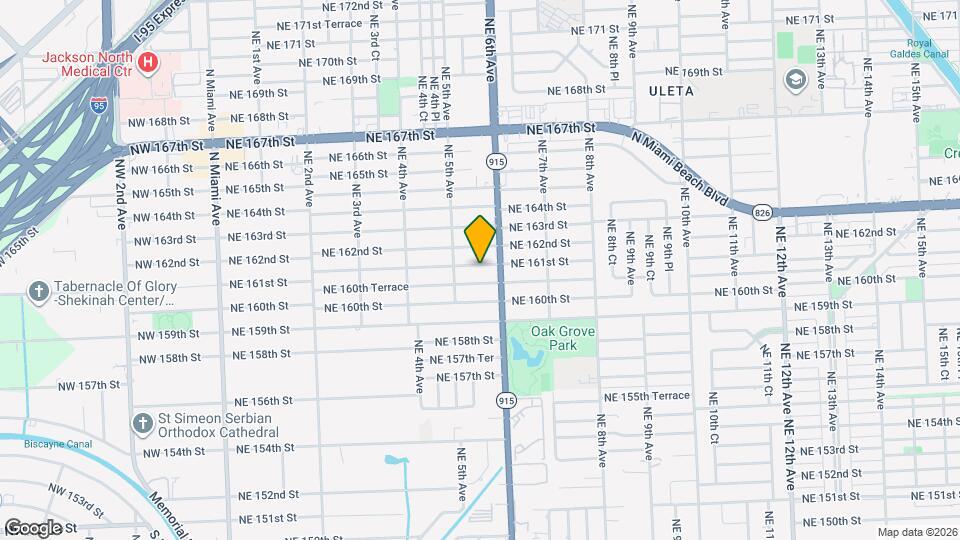 552 NE 161st St Map and Location Details