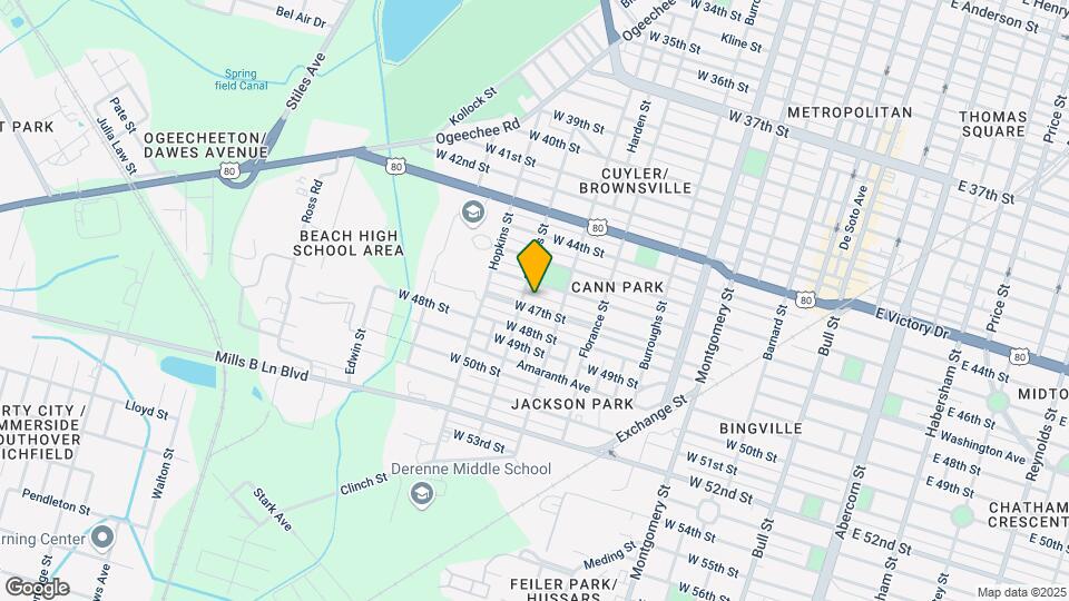 822 W 47th St Mapa y Detalles de la Ubicación