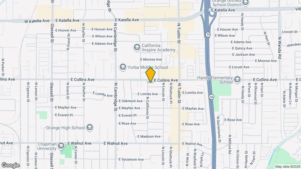 1315 E Barkley Ave Map and Location Details