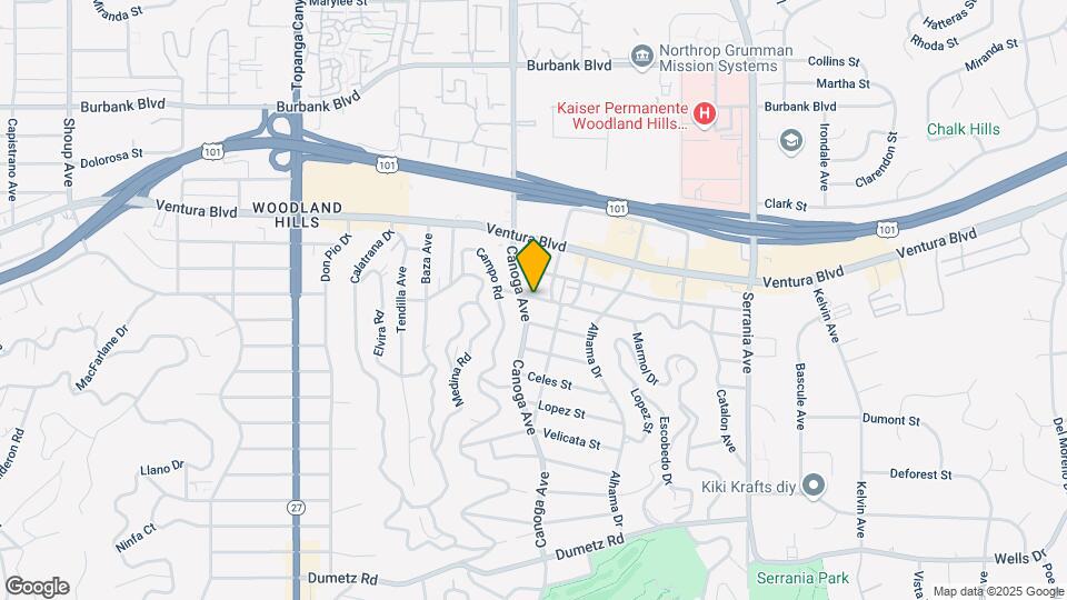 5254 Canoga Ave Map and Location Details