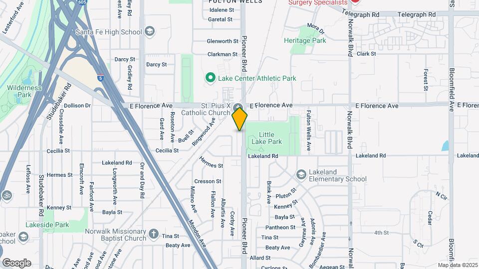 10911 Pioneer Blvd Mapa y Detalles de la Ubicación