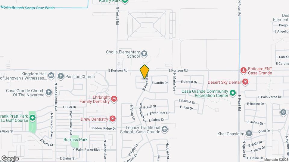 1190 E Jardin Dr Map and Location Details