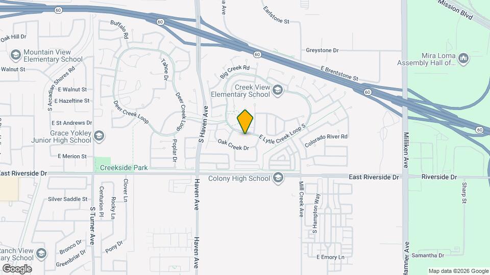 3719 Oak Creek Dr Map and Location Details