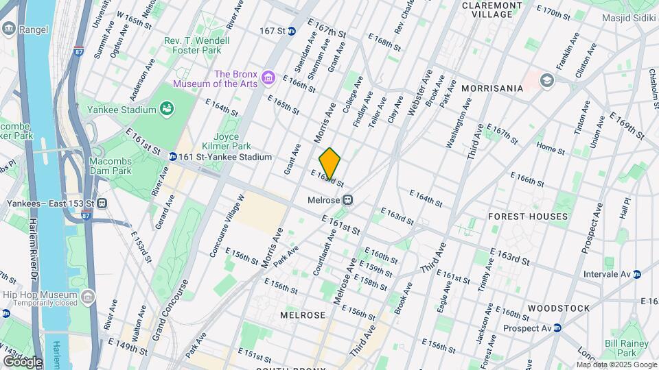 312 E 163rd St Map and Location Details
