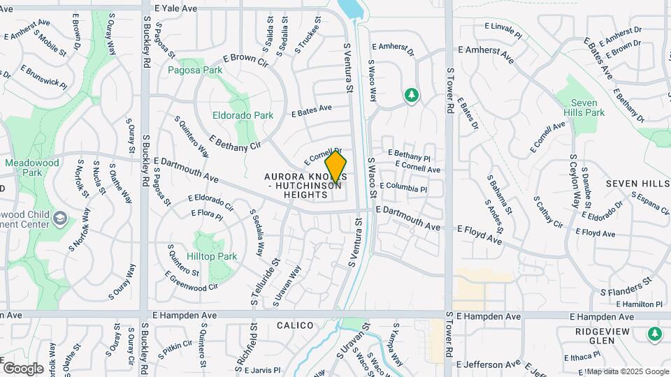 3074 S Uravan St Map and Location Details