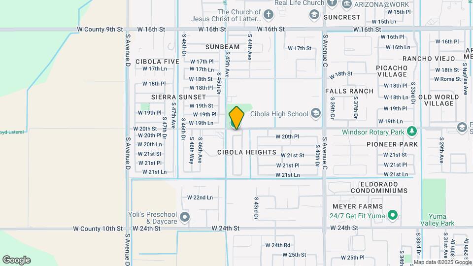 4426 W 20th Pl Map and Location Details