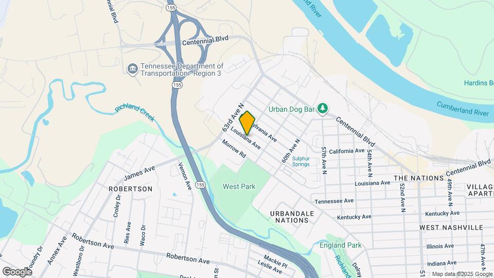 6117 Louisiana Ave Mapa y Detalles de la Ubicación