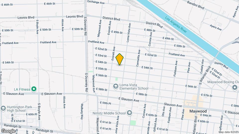 3638 E 54th St, Unit A Map and Location Details