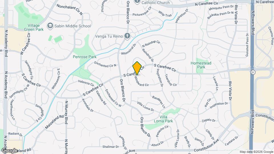 4840 Windward Cir Map and Location Details