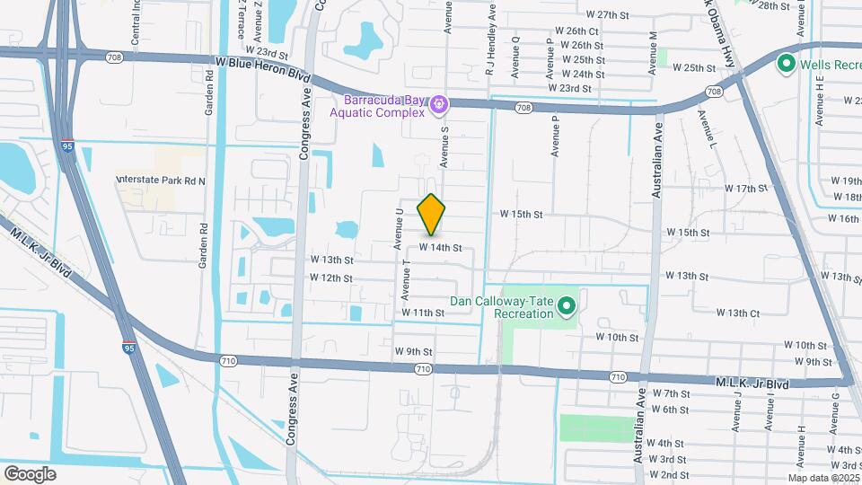 1600 W 14th St Map and Location Details