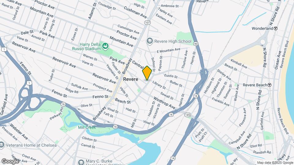 170 Beach St Map and Location Details