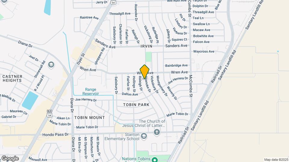 9321 Roanoke Dr Map and Location Details