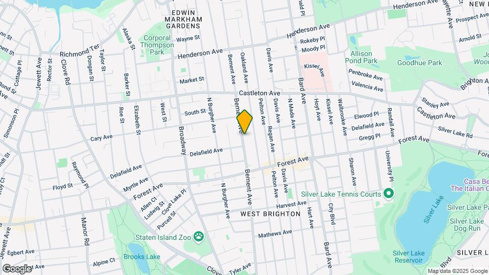 405 Bement Ave Map and Location Details