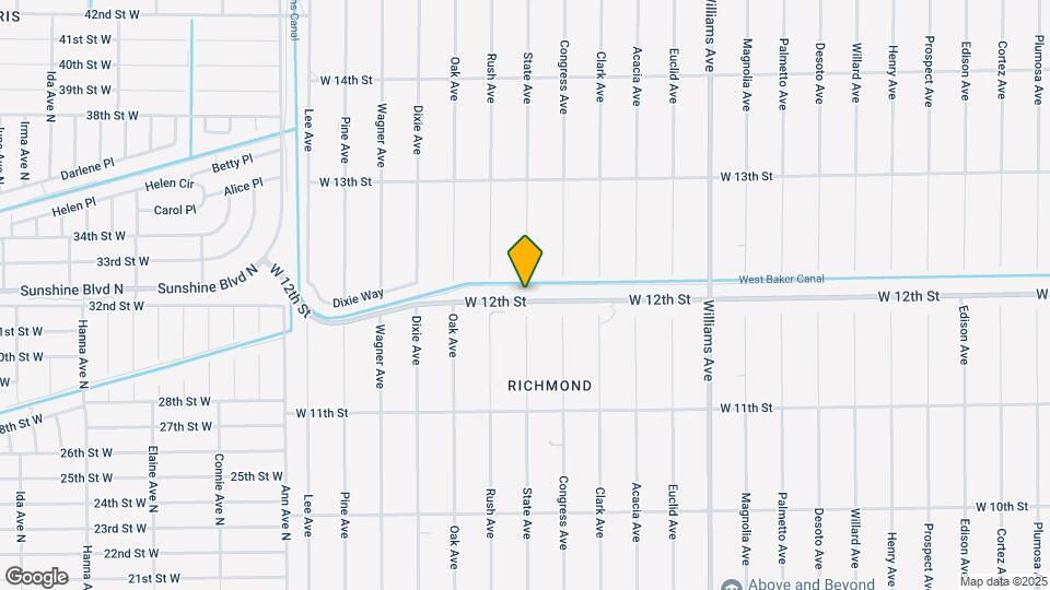 1516 W 12th St Map and Location Details