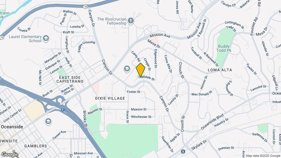 2125 Hilldale St Map and Location Details