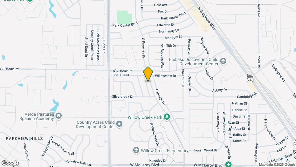 640 Babbling Brook Dr Map and Location Details