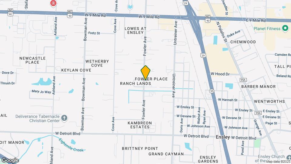 8810 Fowler Ave Map and Location Details