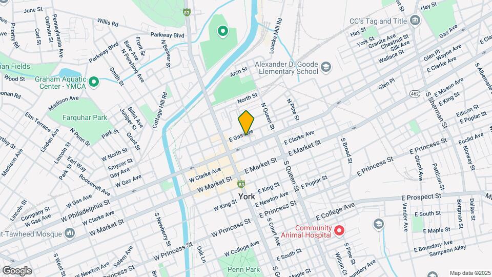 118 N Duke St Map and Location Details