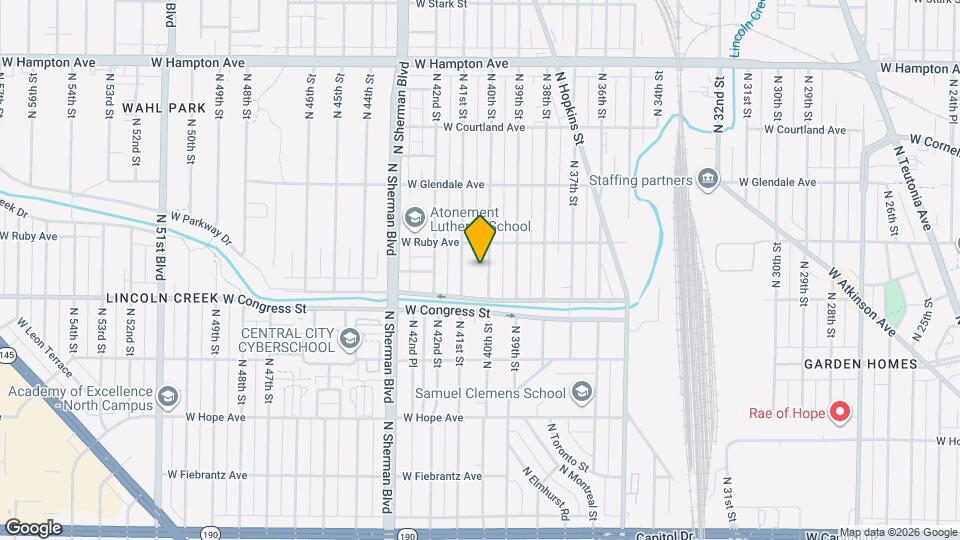 4441 N 40th St Map and Location Details
