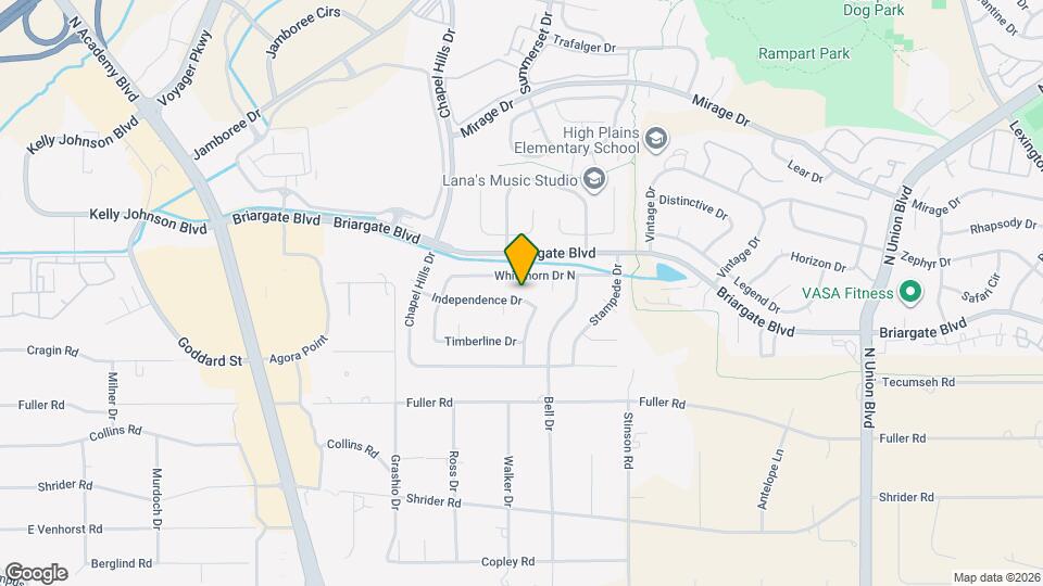 2020 Independence Dr Map and Location Details