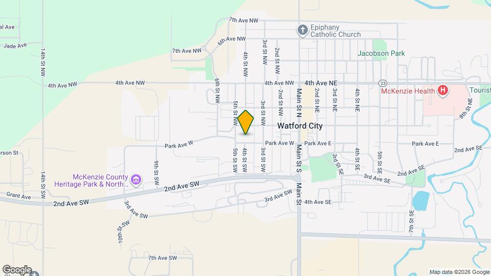 316 Park Ave W Map and Location Details