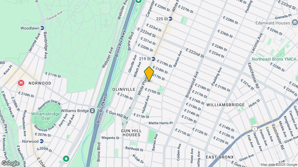 712 E 216th Mapa y Detalles de la Ubicación