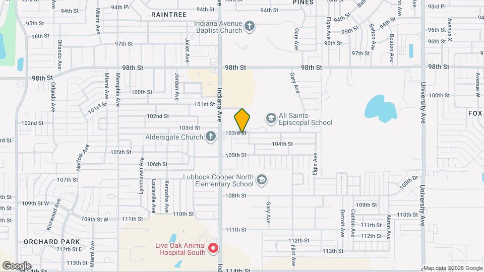 3305 103rd St Map and Location Details