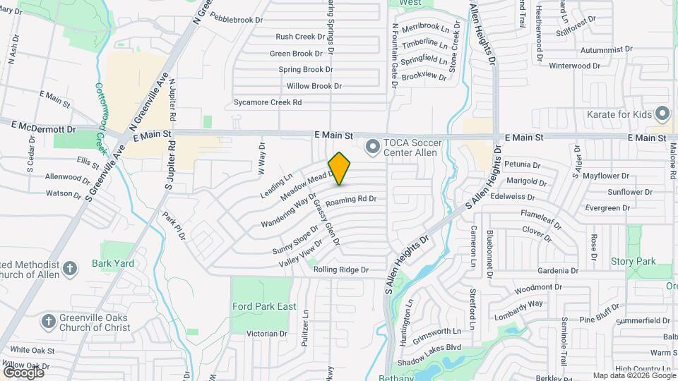 902 Wandering Way Dr Map and Location Details