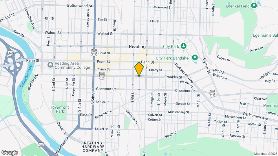 824 Franklin St Map and Location Details