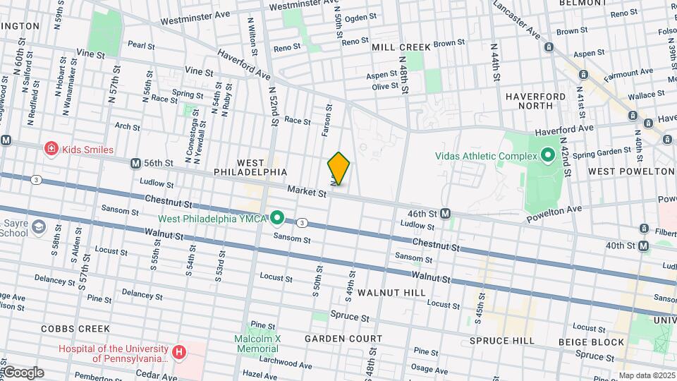 3 N 50th St Map and Location Details