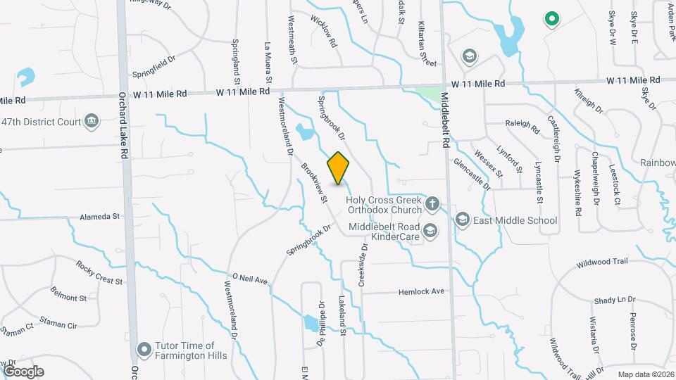 25330 Brookview St Map and Location Details