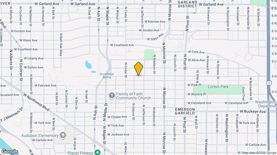 1218 W Frederick Ave Mapa y Detalles de la Ubicación