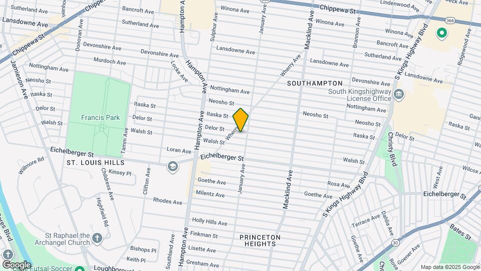 5614 Delor St Map and Location Details