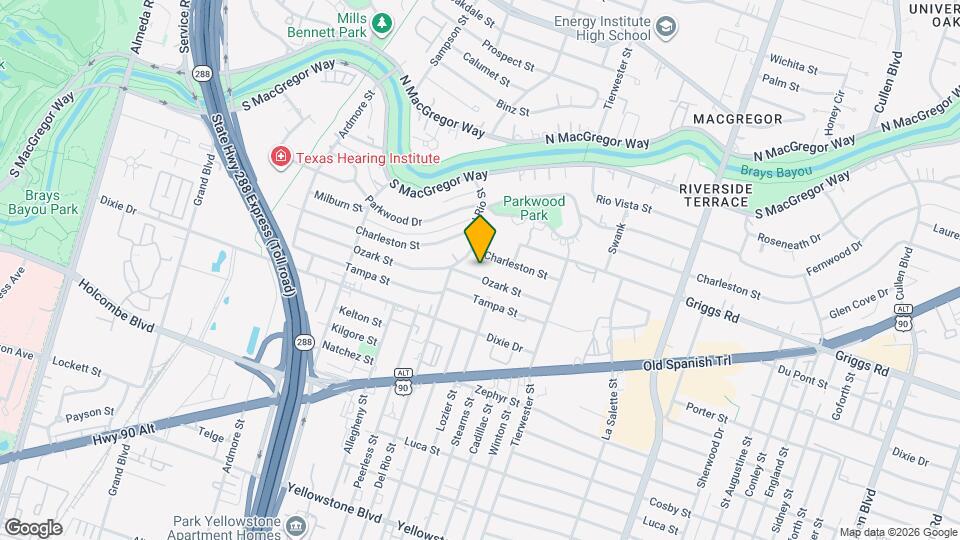 3423 Ozark St Map and Location Details