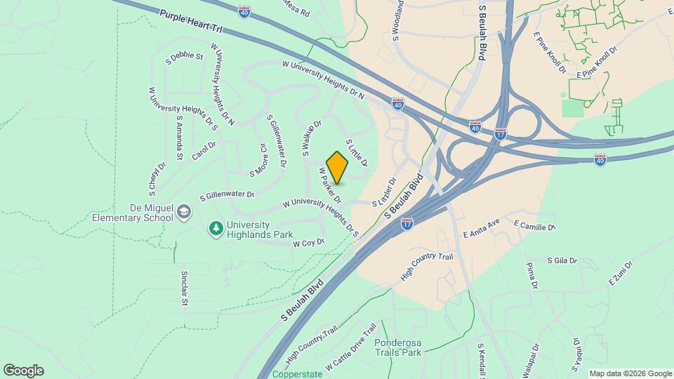 852 W Parker Dr Map and Location Details