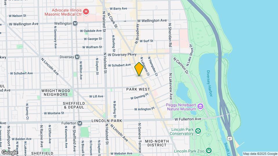 2626 N Clark St, Unit 1 Map and Location Details
