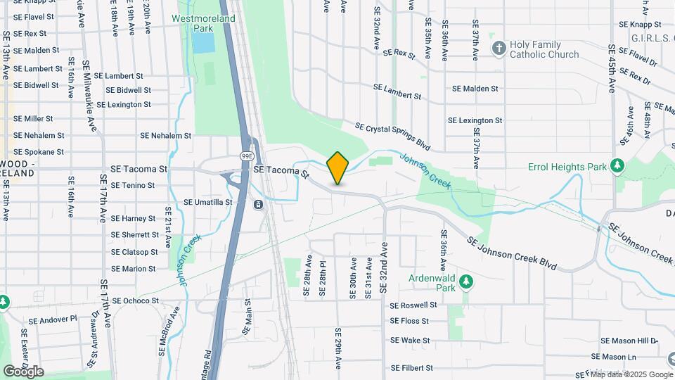 2909 SE Tacoma St Map and Location Details