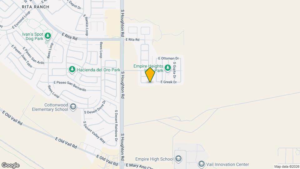 10486 E Jerrell Cove St Mapa y Detalles de la Ubicación