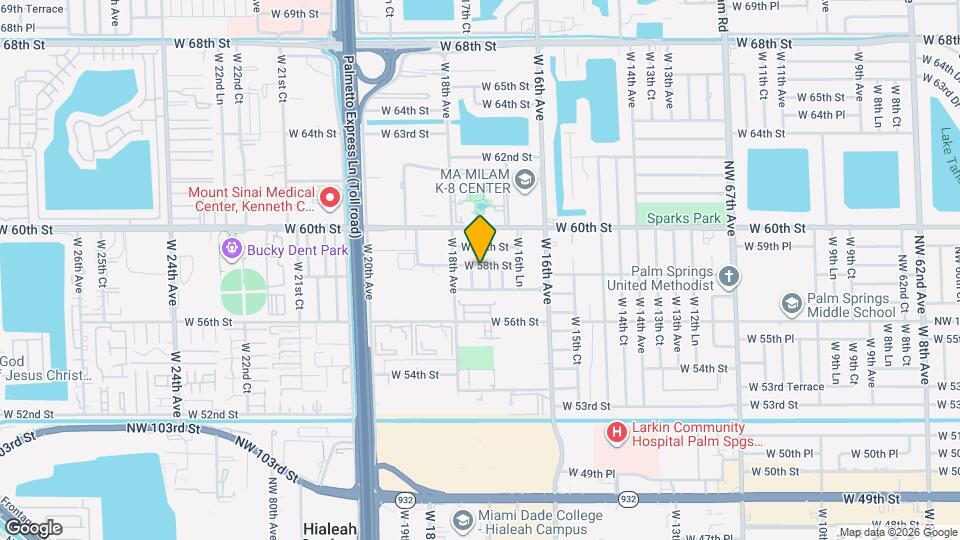 1758 W 58th St Map and Location Details