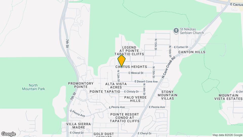 1213 E Shangri La Rd Map and Location Details