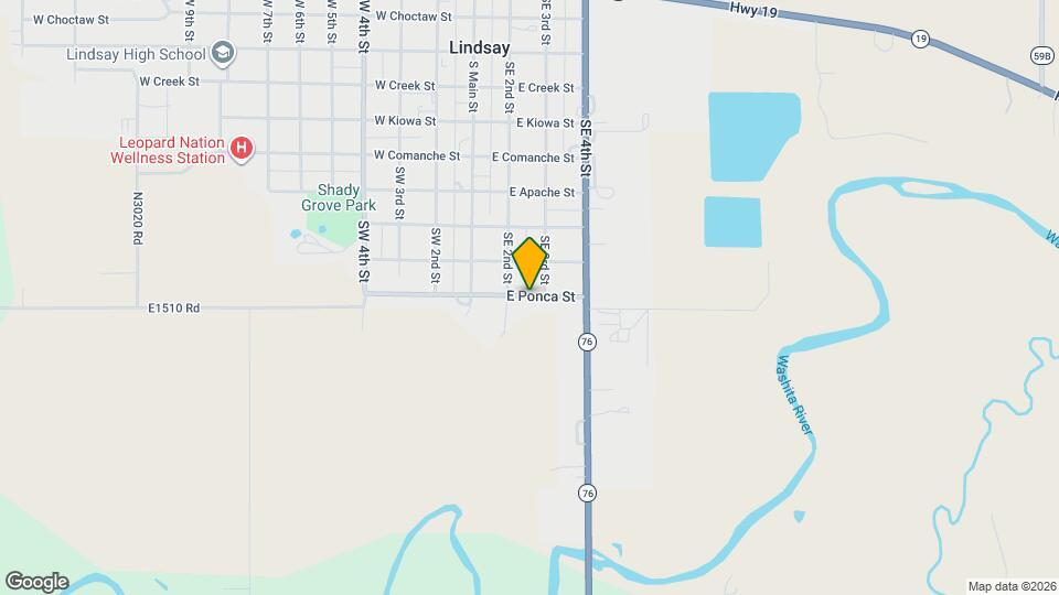 208 E Ponca St Map and Location Details