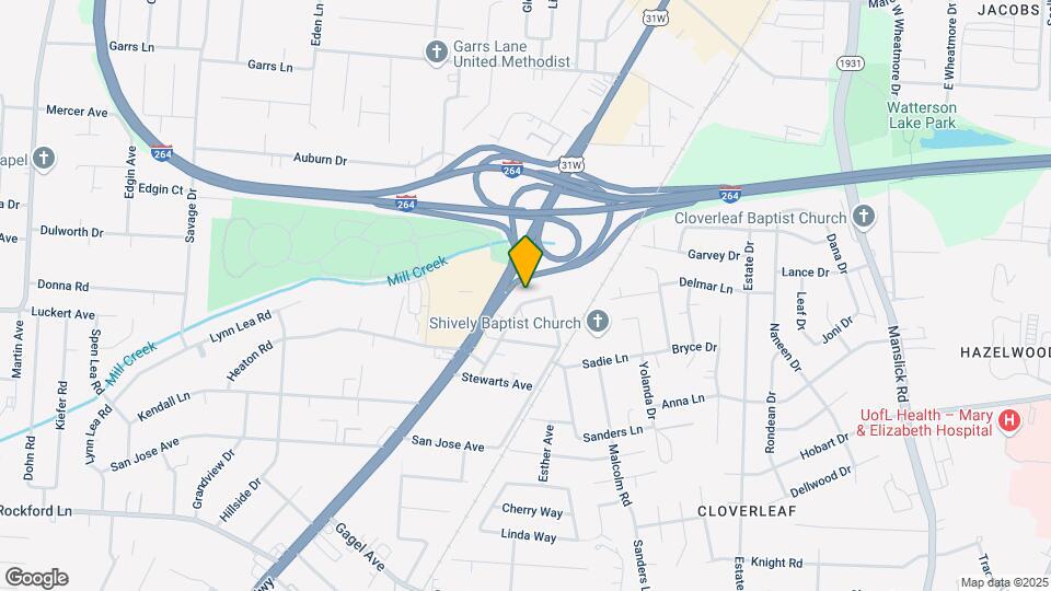 1733 Sanders Ln Mapa y Detalles de la Ubicación