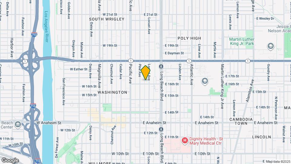 125 E 16th St, Unit C Map and Location Details