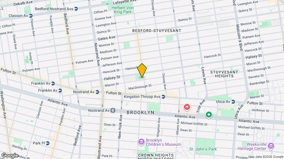 196 Macon St, Unit 1B Map and Location Details