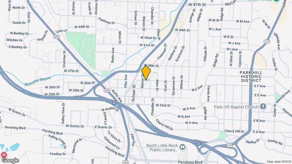 816 W 36th St, Unit A Map and Location Details