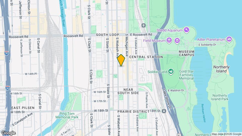 1427 S Wabash Ave Map and Location Details