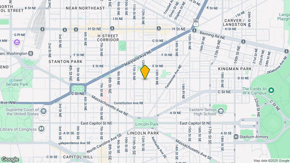 321 12th St NE Map and Location Details